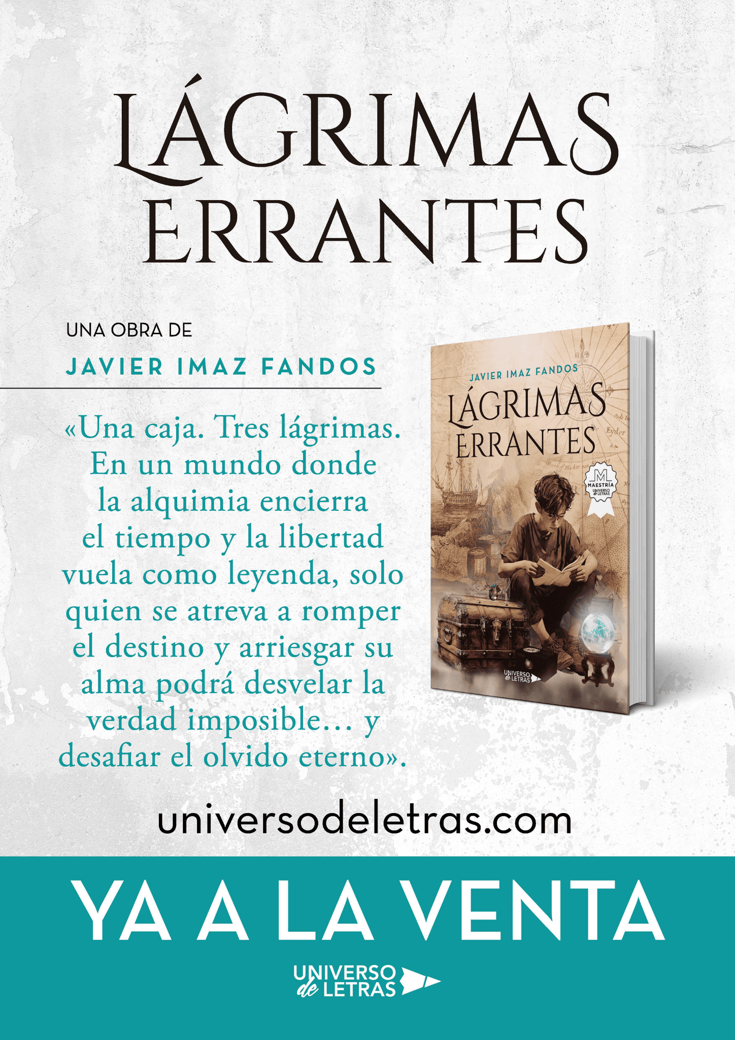 Cartel de Lágrimas Errantes con código QR