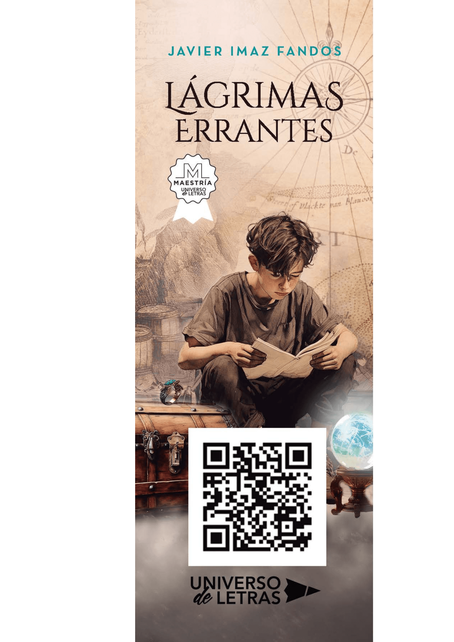Ejemplares de Lágrimas Errantes sobre una mesa