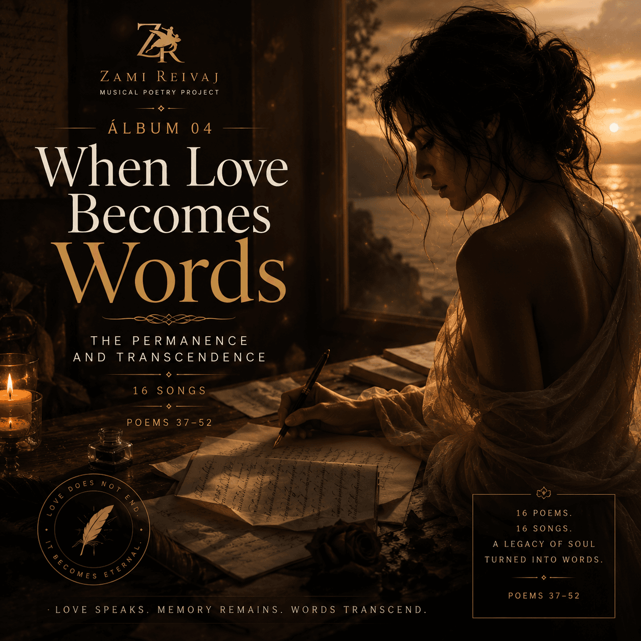 Portada del álbum When Love Becomes Words de Zami Reivaj
